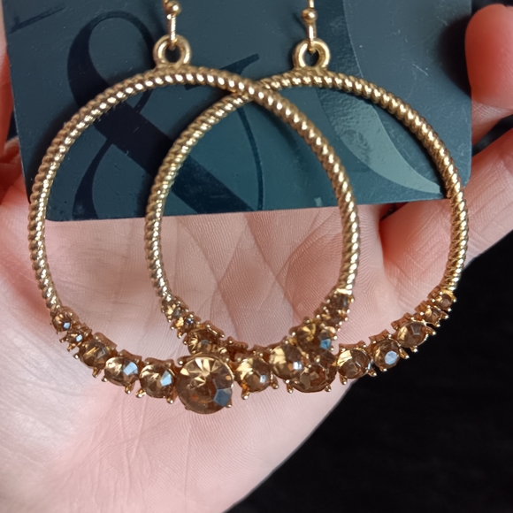 New York & Company Amber Earrings - Picture 2 of 2